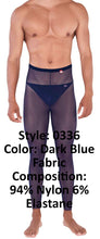 Load image into Gallery viewer, Pikante PIK 0336 Manhood Long Johns Thongs Color Dark Blue