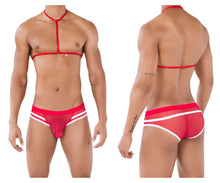 Load image into Gallery viewer, Pikante PIK 0495 Hot Harness Briefs Color Red