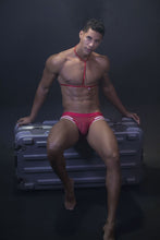 Load image into Gallery viewer, Pikante PIK 0495 Hot Harness Briefs Color Red