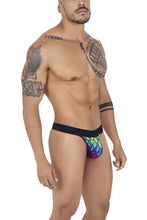 Load image into Gallery viewer, Pikante PIK 0829 Rainbow Thongs Color Black