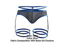 Load image into Gallery viewer, Pikante PIK 1082 Lujueria Garter Thongs Color Blue