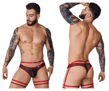 Load image into Gallery viewer, Pikante PIK 1082 Lujueria Garter Thongs Color Red