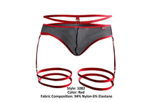 Load image into Gallery viewer, Pikante PIK 1082 Lujueria Garter Thongs Color Red