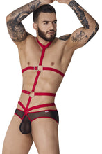 Load image into Gallery viewer, Pikante PIK 1084 Lips Harness Briefs Color Red