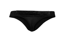 Load image into Gallery viewer, Pikante PIK 1099 Clandestine Velvet Thongs Color Black