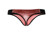 Load image into Gallery viewer, Pikante PIK 1099 Clandestine Velvet Thongs Color Pink