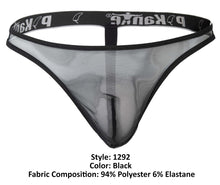 Load image into Gallery viewer, Pikante PIK 1292 Creamfieland Thongs Color Black