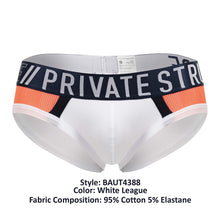 Load image into Gallery viewer, Private Structure BAUT4388 Athlete Mini Briefs Color White League