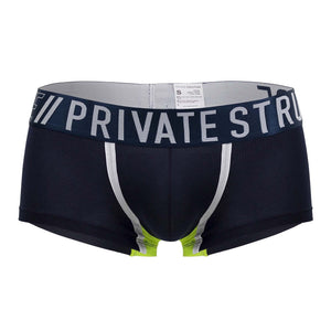 Private Structure BAUT4389 Athlete Trunks Color Navy Ranger