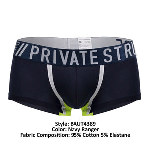 Private Structure BAUT4389 Athlete Trunks Color Navy Ranger