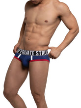 Load image into Gallery viewer, Private Structure BAUX4186 Athlete Mini Briefs Color Navy