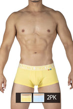 Load image into Gallery viewer, Private Structure EPUT4386 Pride 2PK Mid Waist Trunks Color Yellow-Blue