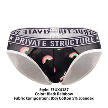 Load image into Gallery viewer, Private Structure EPUX4187 Pride Mini Briefs Color Black Rainbow