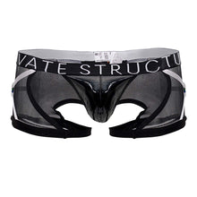 Load image into Gallery viewer, Private Structure LCUT4417 Alpha Low Waist Harness Trunks Color Black