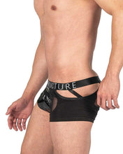 Load image into Gallery viewer, Private Structure LCUT4420 Alpha Low Waist Mesh Back Jockstrap Trunks Color Black