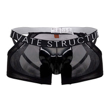 Load image into Gallery viewer, Private Structure LCUT4420 Alpha Low Waist Mesh Back Jockstrap Trunks Color Black