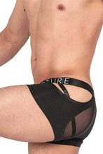 Load image into Gallery viewer, Private Structure LCUT4420 Alpha Low Waist Mesh Back Jockstrap Trunks Color Black