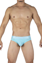 Load image into Gallery viewer, Private Structure PBUT4378 Bamboo Mid Waist Mini Briefs Color Bright Cyan