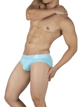 Load image into Gallery viewer, Private Structure PBUT4378 Bamboo Mid Waist Mini Briefs Color Bright Cyan