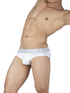 Private Structure PBUT4378 Bamboo Mid Waist Mini Briefs Color Bright White