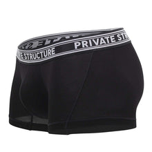 Load image into Gallery viewer, Private Structure PBUT4379 Bamboo Mid Waist Trunks Color Raven Black