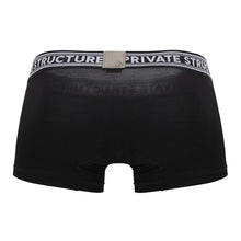 Load image into Gallery viewer, Private Structure PBUT4379 Bamboo Mid Waist Trunks Color Raven Black