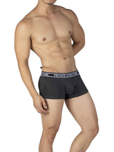 Load image into Gallery viewer, Private Structure PBUT4379 Bamboo Mid Waist Trunks Color Raven Black