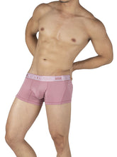 Load image into Gallery viewer, Private Structure PBUT4379 Bamboo Mid Waist Trunks Color Smoke Red