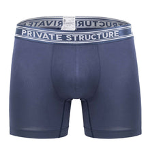 Load image into Gallery viewer, Private Structure PBUT4380 Bamboo Mid Waist Boxer Briefs Color Citadel Blue