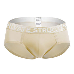 Private Structure PBUZ3748 Platinum Bamboo Briefs Color Pale Khaki