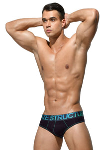 Private Structure PTUZ3791 Platinum Tencel Mini Briefs Color Green-Black