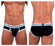 Load image into Gallery viewer, Private Structure SCUS4529 Classic Mid Waist Mini Briefs Color Black