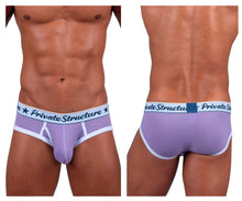 Load image into Gallery viewer, Private Structure SCUS4529 Classic Mid Waist Mini Briefs Color Purple