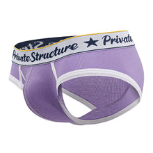 Load image into Gallery viewer, Private Structure SCUS4529 Classic Mid Waist Mini Briefs Color Purple