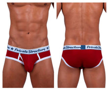 Load image into Gallery viewer, Private Structure SCUS4529 Classic Mid Waist Mini Briefs Color Red