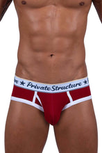 Load image into Gallery viewer, Private Structure SCUS4529 Classic Mid Waist Mini Briefs Color Red