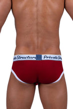 Load image into Gallery viewer, Private Structure SCUS4529 Classic Mid Waist Mini Briefs Color Red