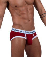 Load image into Gallery viewer, Private Structure SCUS4529 Classic Mid Waist Mini Briefs Color Red