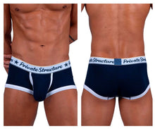 Load image into Gallery viewer, Private Structure SCUS4530 Classic Mid Waist Trunks Color Navy