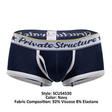 Load image into Gallery viewer, Private Structure SCUS4530 Classic Mid Waist Trunks Color Navy