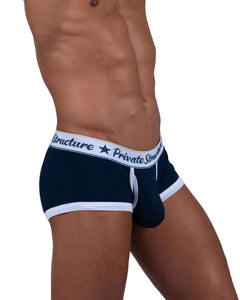 Private Structure SCUS4530 Classic Mid Waist Trunks Color Navy