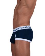 Load image into Gallery viewer, Private Structure SCUS4530 Classic Mid Waist Trunks Color Navy