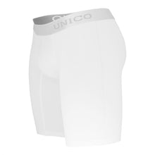 Load image into Gallery viewer, Unico 1200100300 (1212010030300) Boxer Briefs Cristalino Microfiber Color White