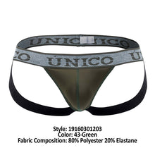 Load image into Gallery viewer, Unico 19160301203 Hilarious Jockstrap Color 43-Green