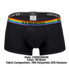 Load image into Gallery viewer, Unico 21050100102 Love Wins Trunks Color 99-Black