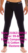 Load image into Gallery viewer, Unico 21062100502 Cold Mountain Long Johns Color 99-Black