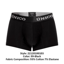 Load image into Gallery viewer, Unico 22120100103 Intenso A22 Trunks Color 99-Black