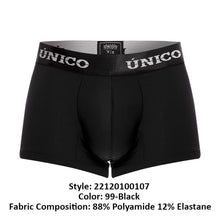 Load image into Gallery viewer, Unico 22120100107 Intenso M22 Trunks Color 99-Black