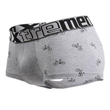 Load image into Gallery viewer, Xtremen 51437C Cycling Print Boxer Briefs Color Light Gray