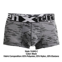 Load image into Gallery viewer, Xtremen 51443C Jacquard Camouflage Boxer Briefs Color Black